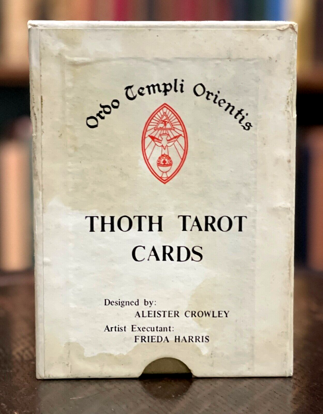 1969 1st Edition - ALEISTER CROWLEY Large Gold Box THOTH TAROT CARDS - UNUSED!