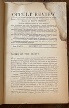 THE OCCULT REVIEW - Vol 27 (6 Issues), 1918 - VAMPIRES GHOSTS FOLKLORE TALISMANS