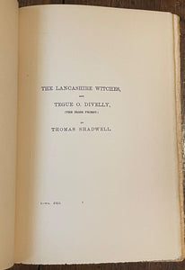 1904 - CLASSIC CURIOSITIES, With THE LANCASHIRE WITCHES - DRAMA, WITCH TRIALS