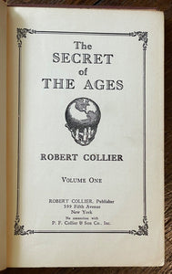 SECRET OF THE AGES - Collier, 1st 1926 NEW THOUGHT LAW OF ATTRACTION THE SECRET