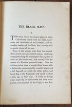 THE BLACK MASS - Krassnoff, 1st 1931 - FICTION NOVEL, CULT OF SATAN, DEVIL, PACT