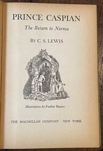 PRINCE CASPIAN - C.S. Lewis, 1st 1962 - CHRONICLES OF NARNIA, FAIRYTALES