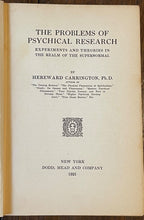 PROBLEMS OF PSYCHICAL RESEARCH - Carrington, 1st 1921 - PARANORMAL SUPERNATURAL