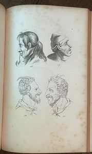 LA PHYSIOGNOMONIE - Lavater, 1830 - PHRENOLOGY, PHYSIOGNOMY, ILLUSTRATED PLATES