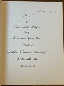 1916 - RAPHAEL'S ANCIENT MANUSCRIPT OF TALISMANIC MAGIC - GRIMOIRE, MAGICK