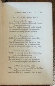 OUR LITTLE ONES IN HEAVEN - 1870 - VICTORIAN BEREAVEMENT INFANT CHILDREN'S DEATH