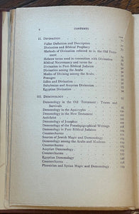 MAGIC, DIVINATION & DEMONOLOGY - 1st 1898 - BLACK WHITE MAGICK DEMONS NECROMANCY