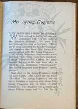 MRS. SPRING FRAGRANCE - Sui (Eaton), 1st 1912 - EARLY ASIAN-AMERICAN FICTION