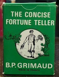 THE CONCISE FORTUNE TELLER CARD DECK - Grimaud, 1970 - DIVINATION, PROPHECY