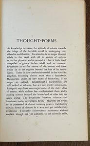 THOUGHT FORMS - Besant & Leadbeter, 1925 - THEOSOPHY, SPIRIT, PROGRESS, EMOTIONS