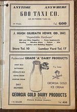 CARTERSVILLE & ACWORTH, GEORGIA - SOUTHERN BELL TELEPHONE DIRECTORY, 1940s