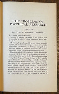 PROBLEMS OF PSYCHICAL RESEARCH - Carrington, 1st 1921 - PARANORMAL SUPERNATURAL