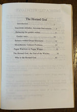 THE HORNED GOD - Morgan, 1st 1992 - PAGAN DEITIES, GODS, WITCHCRAFT, GENDER