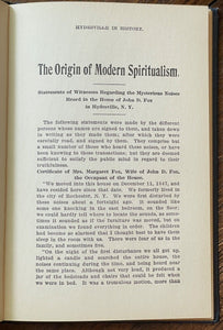 HYDESVILLE IN HISTORY - 1st 1917 - FOX SISTERS SPIRITUALISM SPIRITS AFTERLIFE