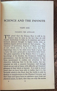 SCIENCE AND THE INFINITE - 1929 - METAPHYSICS OCCULT MAGICK ALEISTER CROWLEY