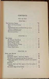 A.E. THIERENS - NATURAL PHILOSOPHY - 1st 1920 - ASTROLOGY HERMETIC OCCULT MAGICK