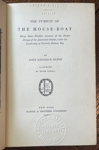 THE PURSUIT OF THE HOUSE-BOAT - Bangs, 1st 1897 - SHERLOCK HOLMES ADVENTURES