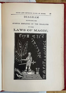 6th AND 7th BOOKS OF MOSES, OR MOSES' MAGICAL SPIRIT ART - MAGICK GRIMOIRE, 1930