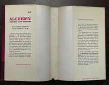 ALCHEMY: ANCIENT AND MODERN - Redgrove, 1969 - ALCHEMISTS MAGICK CHEMISTRY
