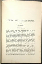 PSYCHIC AND NERVOUS FORCES - 1905 MEDIUMS MAGNETISM MIND READING TELEKINESIS