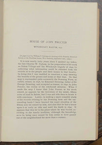 HOUSE OF JOHN PROCTOR - 1st 1904 - SALEM WITCHCRAFT TRIALS WITCHES PERSECUTION