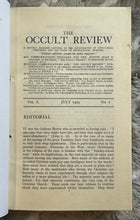 THE OCCULT REVIEW - Vol 50, 6 Issues 1929 - DIVINATION MASONRY MAGICK TELEPATHY