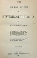 VEIL OF ISIS OR MYSTERIES OF THE DRUIDS - Reade, 1924 ANCIENT CELTS PAGAN RITES