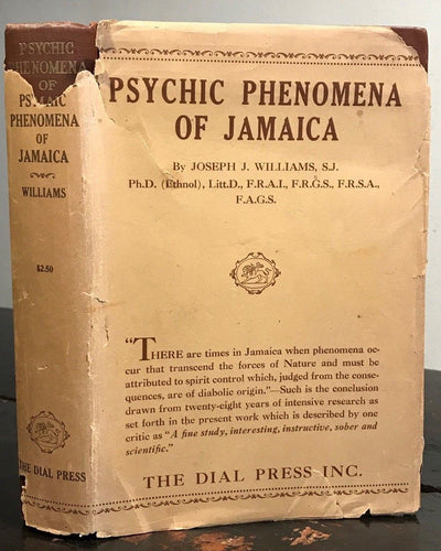 PSYCHIC PHENOMENA OF JAMAICA - Williams - 1st Ed, 1934 - MAGIC GHOSTS WITCHCRAFT