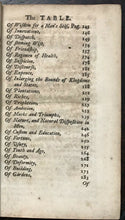 LORD (FRANCIS) BACON'S ESSAYS, OR COUNSELS MORAL & CIVIL - Complete 2 Vols, 1720