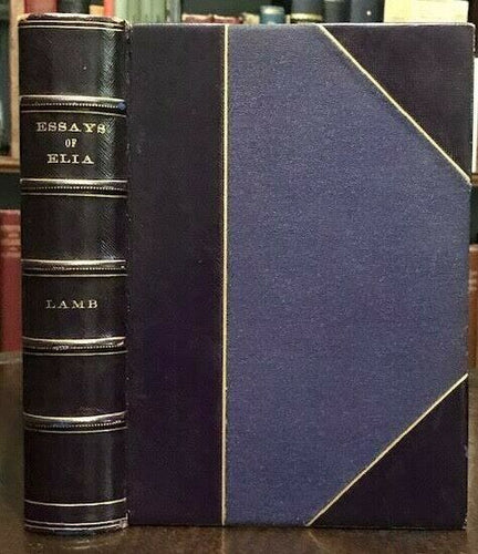 1885 ESSAYS OF ELIA by C. LAMB - 8 ORIGINAL ETCHINGS - GIFFORD PLATT CHURCH, Etc