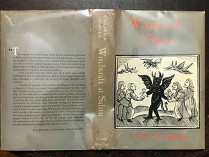 WITCHCRAFT AT SALEM - Hansen, 1969 - WITCH TRIALS PERSECUTION MAGICK HEALING