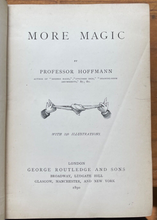 MORE MAGIC - 1st, 1890 PROFESSOR HOFFMANN - MAGICIAN MAGIC CARD COIN TRICKS