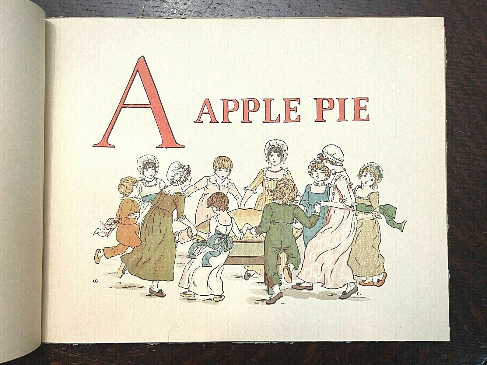 A APPLE PIE - 1900, KATE GREENAWAY - CHILDREN'S ALPHABET
