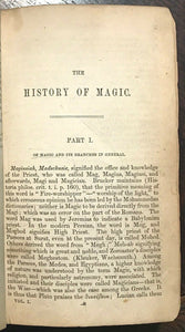 ENNEMOSER'S HISTORY OF MAGIC - Complete 2 Vols - 1st Ed, 1854 - MAGICK OCCULT