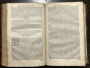 HISTORIE OF PHILIP DE COMMINES, KNIGHT, LORD OF ARGENTON - 1st PRINTING 1596