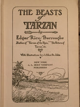 THE BEASTS OF TARZAN by Edgar Rice Burroughs, Early Edition 1916
