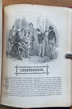 BOY'S OWN BOOK: COMPLETE ENCYCLOPEDIA OF SPORTS & PASTIMES - 1870 MAGIC TRICKS