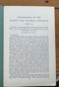 1949-51 SOCIETY FOR PSYCHICAL RESEARCH - OCCULT ESP PRECOGNITION PSYCHOKINESIS