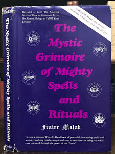 MYSTIC GRIMOIRE OF MIGHTY SPELLS & RITUALS - 1st Ed 1976, w/ AMULET KIT - MAGICK
