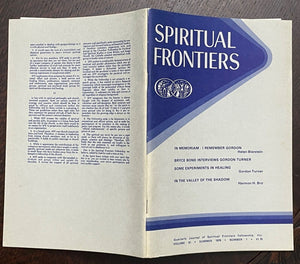 SPIRITUAL FRONTIERS MAGAZINE - Fall  1979 CHRISTIAN MYSTICISM HEALING GOD SPIRIT