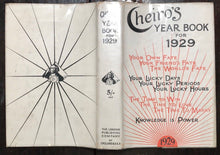 CHEIRO'S YEAR BOOK 1929 - CHEIRO 1st/1st - ASTROLOGY, NUMEROLOGY, DIVINATION