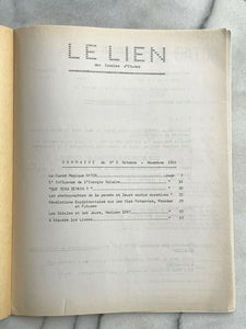 LE LIEN FRENCH OCCULT MAGAZINE - NOV-DEC 1966 - PAST LIVES SOLAR MAGIC SQUARES