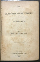 1887 EDGAR ALLAN POE - MURDERS IN THE RUE MORGUE & OTHER TALES - ARUNDEL EDITION