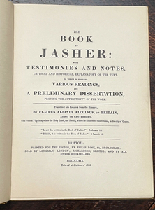 1934 BOOK OF JASHER, SACRED BOOK OF THE BIBLE - ROSICRUCIAN AMORC MAGICK JEWS
