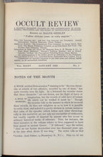 THE OCCULT REVIEW - Vol 35 (6 Issues), 1922 ALCHEMY WITCHCRAFT DIVINATION MAGICK