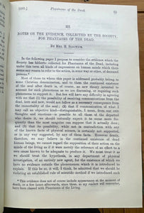 1885 - SOCIETY FOR PSYCHICAL RESEARCH - BLAVATSKY FRAUD THEOSOPHY GHOSTS SPIRITS