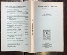 Scarce THE CHALDEAN ORACLES, Shrine of Wisdom 1st/1st 1979 MAGIC SPELLS HERMETIC