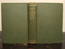 1897-1898 - SOCIETY FOR PSYCHICAL RESEARCH - OCCULT SPIRITUALISM  GHOSTS PSYCHIC