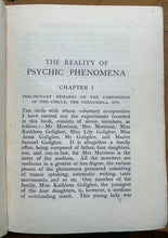 REALITY OF PSYCHIC PHENOMENA - Crawford, 1919 PSYCHOKINESIS, AFTERLIFE, MEDIUMS