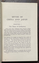 MYTHS OF CHINA & JAPAN - MacKenzie, 1920 - DRAGON SERPENT LORE GODS GODDESSES